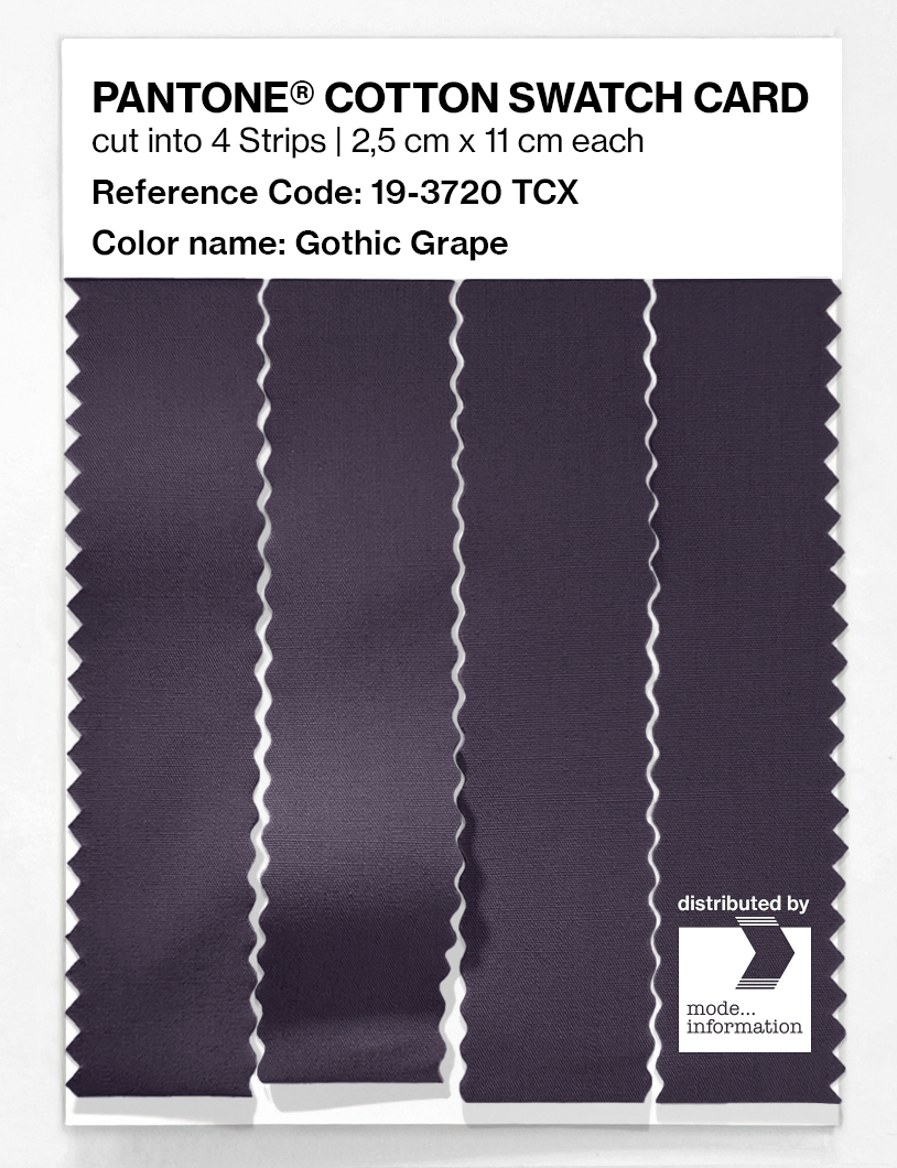 Artikelbild 3 des Artikels “PANTONE® COTTON SWATCH CARD 19-3720 TCX Gothic Grape “