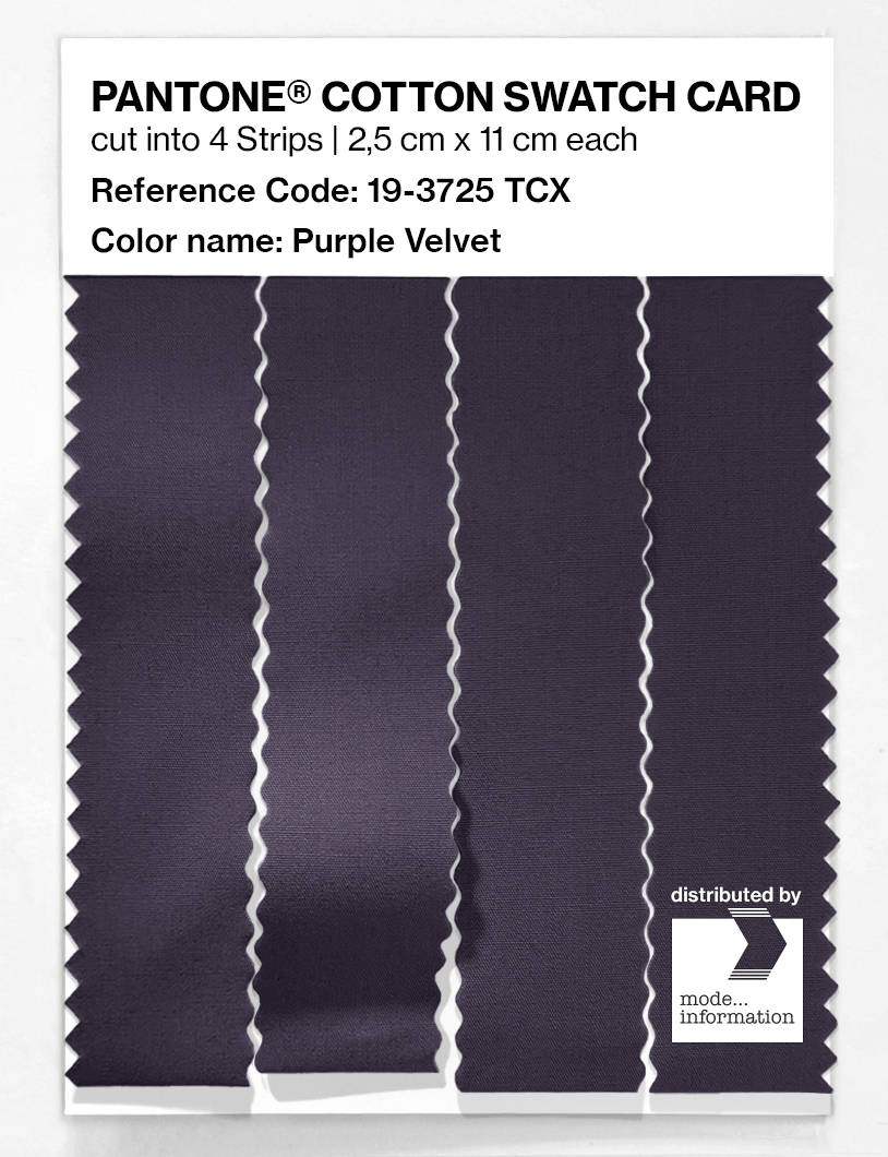 Artikelbild 3 des Artikels “PANTONE® COTTON SWATCH CARD 19-3725 TCX Purple Velvet “