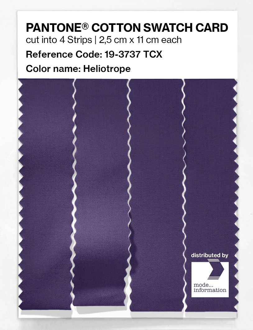 Artikelbild 3 des Artikels “PANTONE® COTTON SWATCH CARD 19-3737 TCX Heliotrope “