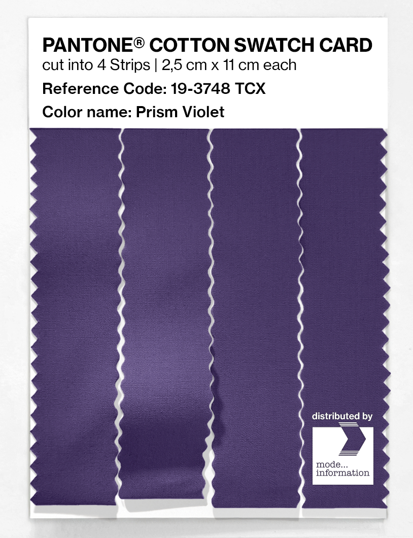 Artikelbild 3 des Artikels “PANTONE® COTTON SWATCH CARD 19-3748 TCX Prism Violet “