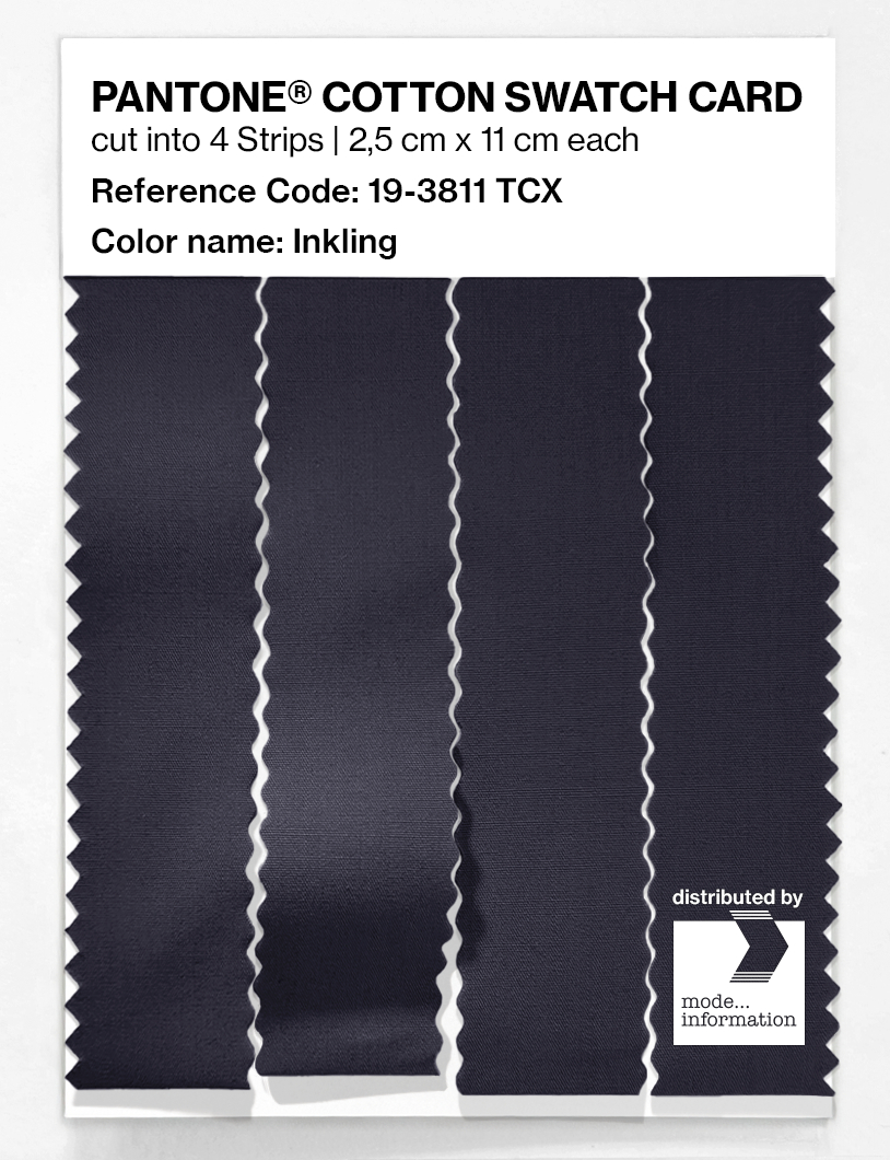 Product image 3 of the product “PANTONE® COTTON SWATCH CARD 19-3811 TCX Inkling ”