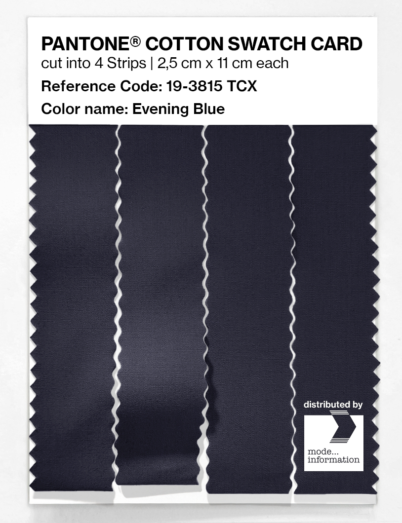 Product image 3 of the product “PANTONE® COTTON SWATCH CARD 19-3815 TCX Evening Blue ”