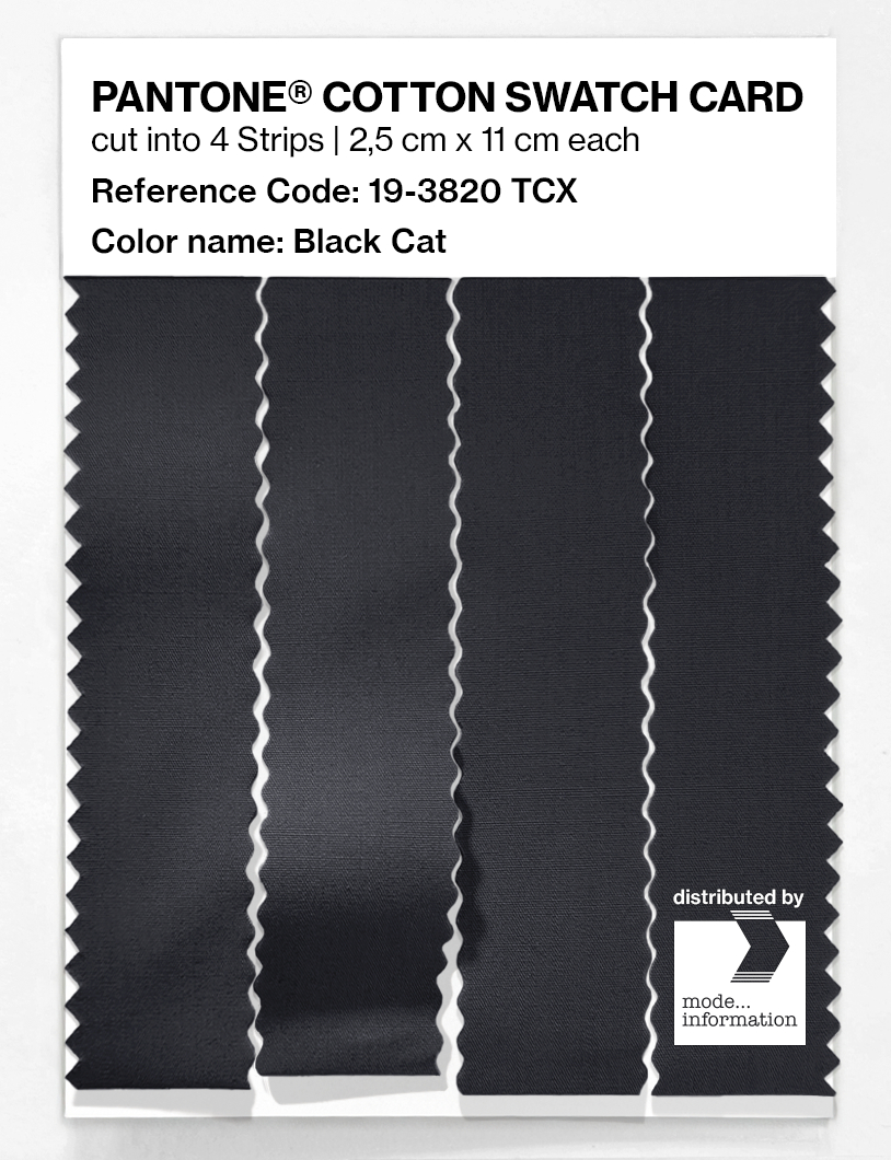 Artikelbild 3 des Artikels “PANTONE® COTTON SWATCH CARD 19-3820 TCX Black Cat “