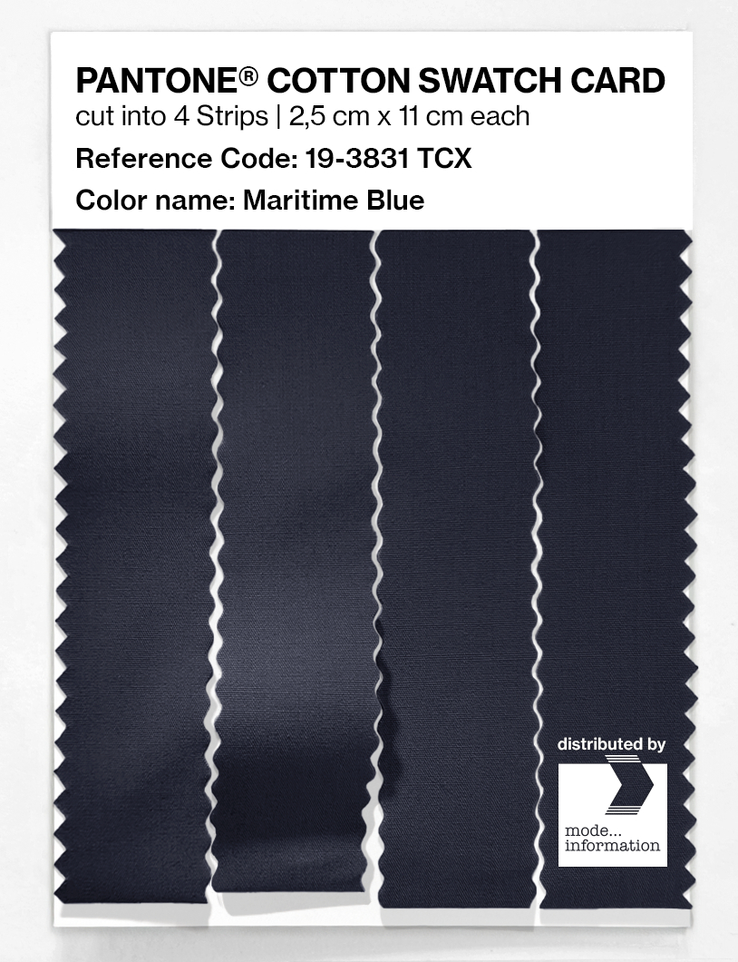 Artikelbild 3 des Artikels “PANTONE® COTTON SWATCH CARD 19-3831 TCX Maritime Blue “