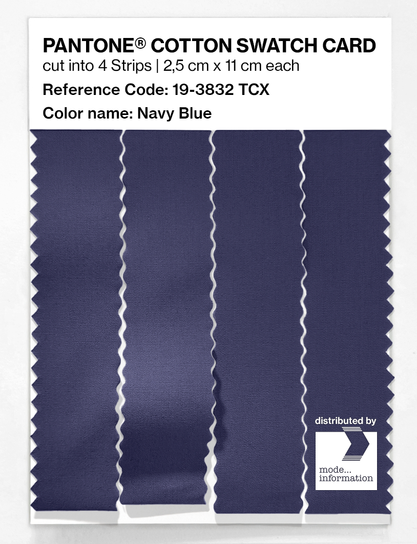 Artikelbild 3 des Artikels “PANTONE® COTTON SWATCH CARD 19-3832 TCX Navy Blue “