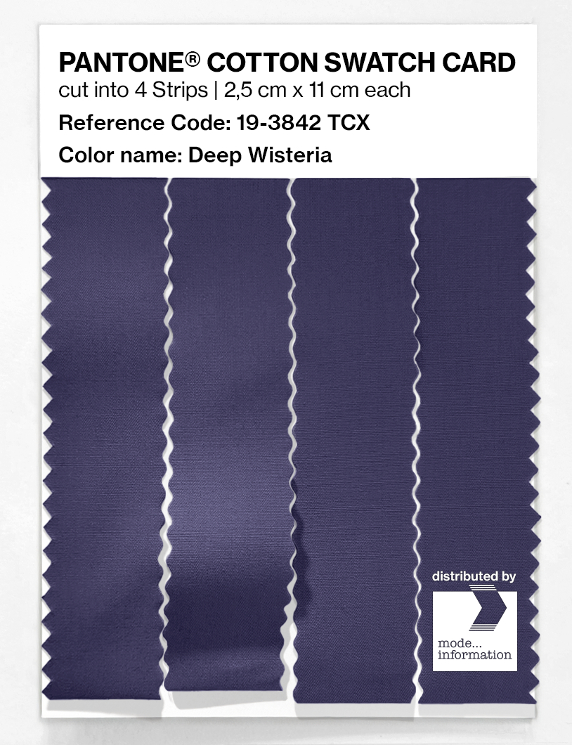 Artikelbild 3 des Artikels “PANTONE® COTTON SWATCH CARD 19-3842 TCX Deep Wisteria “