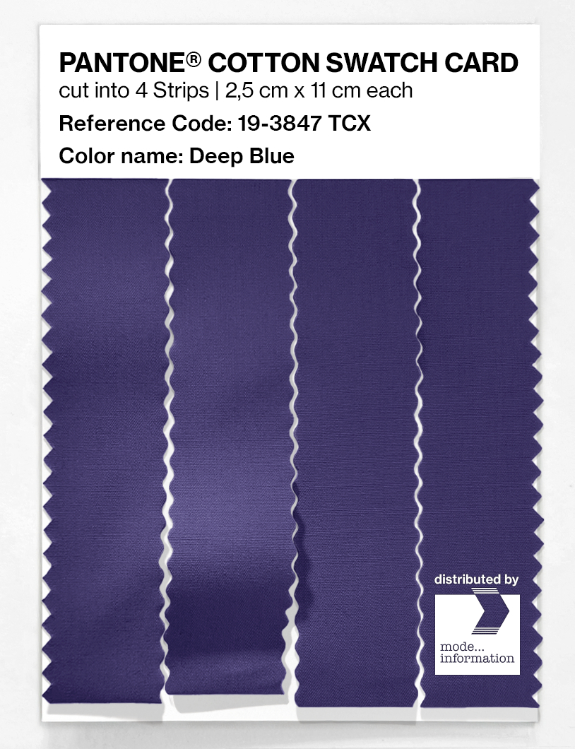 Artikelbild 3 des Artikels “PANTONE® COTTON SWATCH CARD 19-3847 TCX Deep Blue “