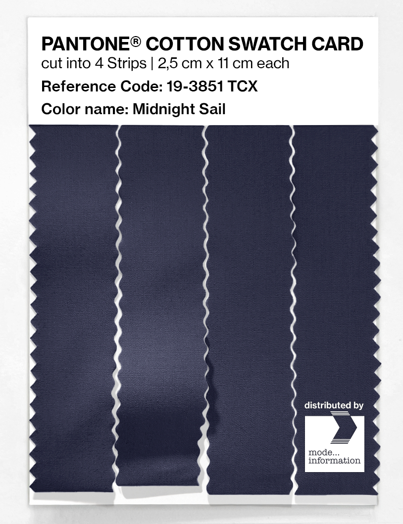 Artikelbild 3 des Artikels “PANTONE® COTTON SWATCH CARD 19-3851 TCX Midnight Sail “