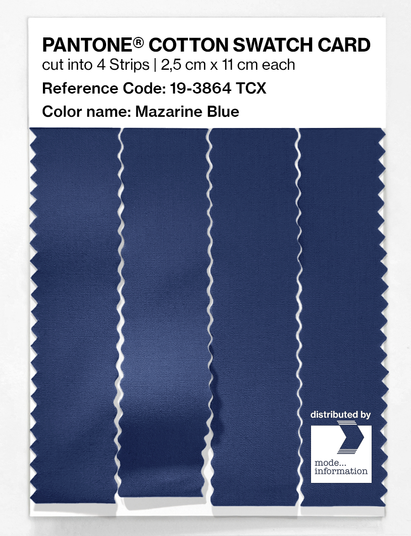 Artikelbild 3 des Artikels “PANTONE® COTTON SWATCH CARD 19-3864 TCX Mazarine Blue “