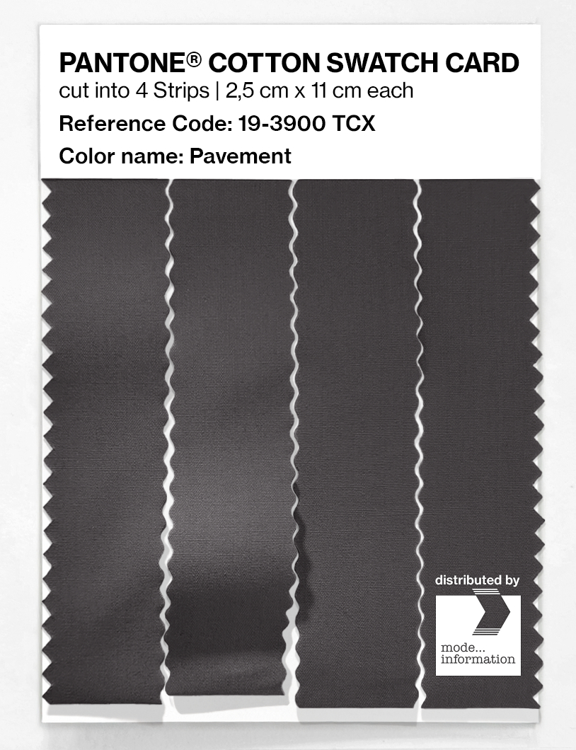 Product image 3 of the product “PANTONE® COTTON SWATCH CARD 19-3900 TCX Pavement ”