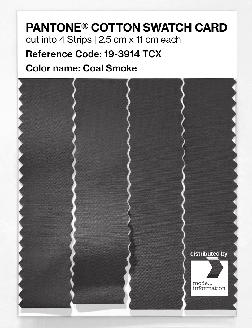 Artikelbild 3 des Artikels “PANTONE® COTTON SWATCH CARD 19-3914 TCX Coal Smoke “