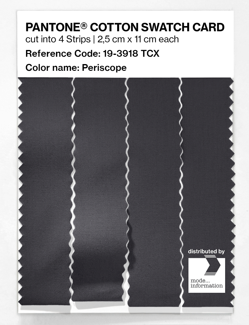 Product image 3 of the product “PANTONE® COTTON SWATCH CARD 19-3918 TCX Periscope ”