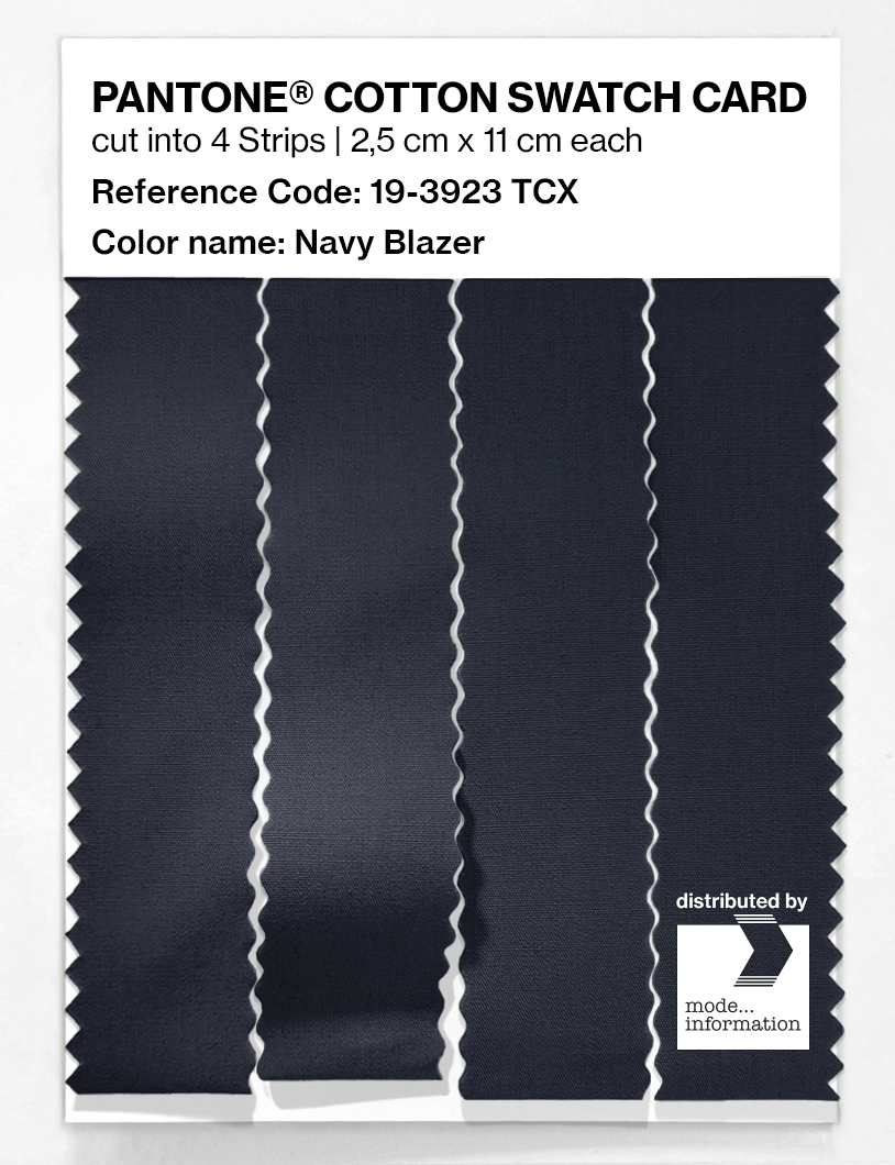 Product image 3 of the product “PANTONE® COTTON SWATCH CARD 19-3923 TCX Navy Blazer ”
