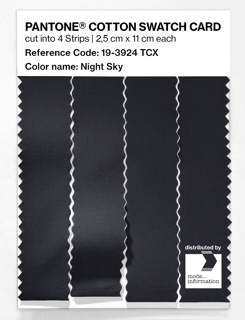 Artikelbild 3 des Artikels “PANTONE® COTTON SWATCH CARD 19-3924 TCX Night Sky “