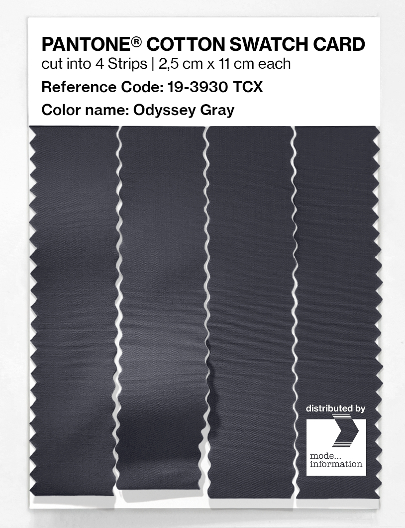 Artikelbild 3 des Artikels “PANTONE® COTTON SWATCH CARD 19-3930 TCX Odyssey Gray “