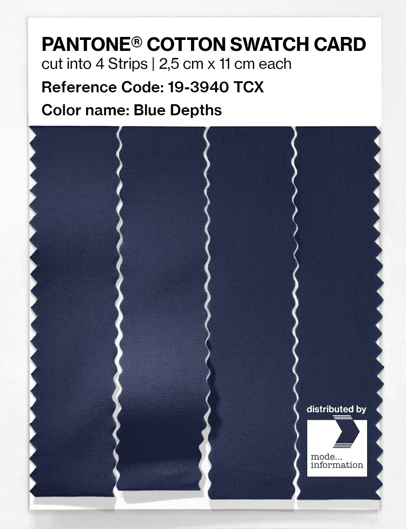 Artikelbild 3 des Artikels “PANTONE® COTTON SWATCH CARD 19-3940 TCX Blue Depths “