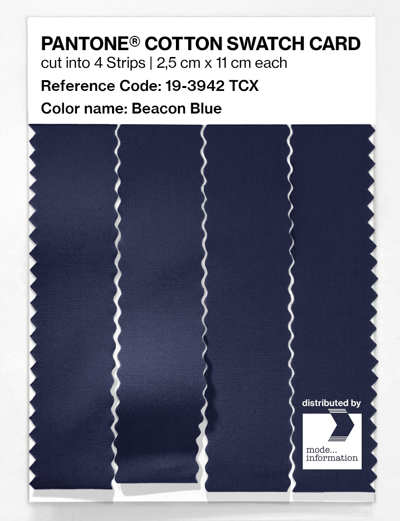 Artikelbild 3 des Artikels “PANTONE® COTTON SWATCH CARD 19-3942 TCX Beacon Blue “