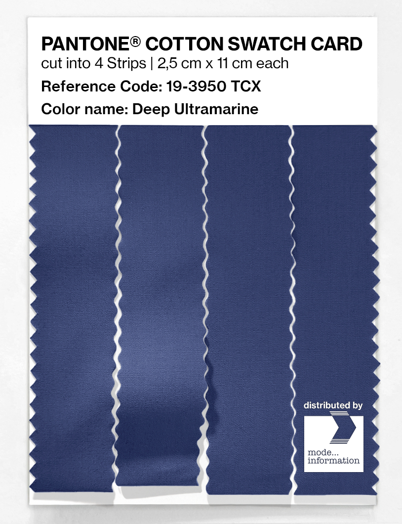Artikelbild 3 des Artikels “PANTONE® COTTON SWATCH CARD 19-3950 TCX Deep Ultramarine “