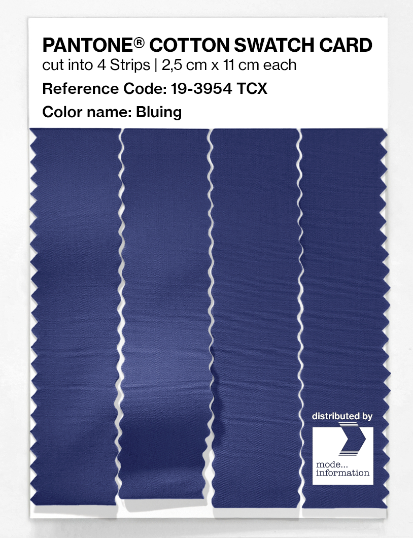 Product image 3 of the product “PANTONE® COTTON SWATCH CARD 19-3954 TCX Bluing ”