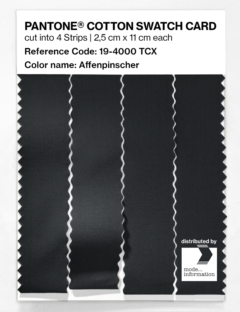 Artikelbild 3 des Artikels “PANTONE® COTTON SWATCH CARD 19-4000 TCX Affenpinscher “