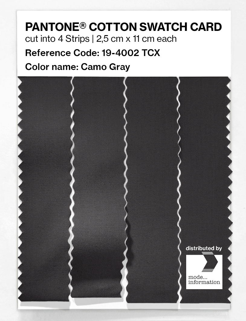 Artikelbild 3 des Artikels “PANTONE® COTTON SWATCH CARD 19-4002 TCX Camo Gray “