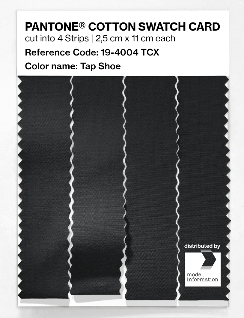 Product image 3 of the product “PANTONE® COTTON SWATCH CARD 19-4004 TCX Tap Shoe ”