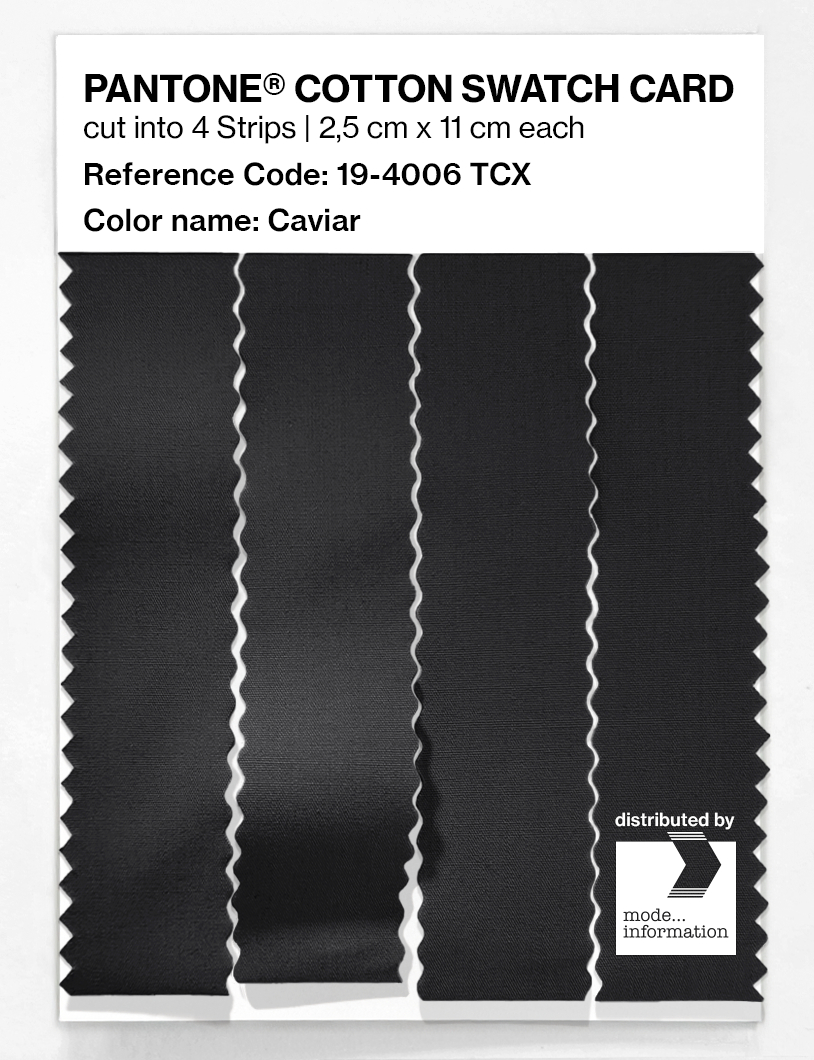 Artikelbild 3 des Artikels “PANTONE® COTTON SWATCH CARD 19-4006 TCX Caviar “