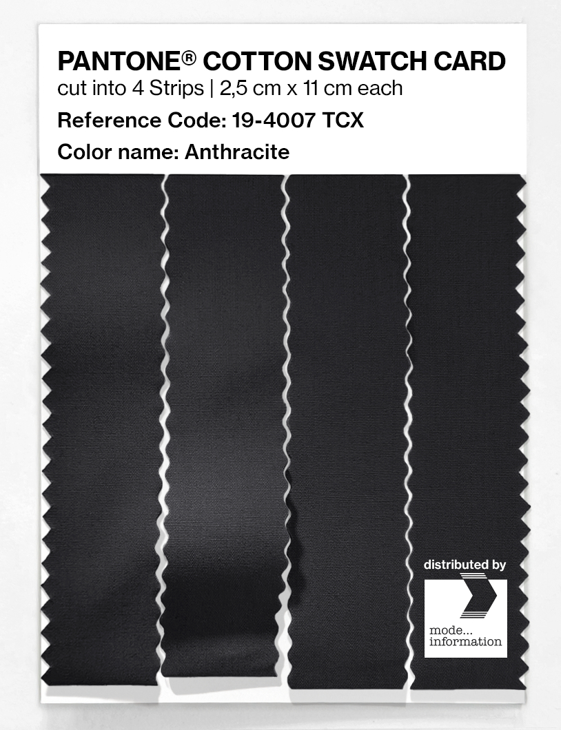 Artikelbild 3 des Artikels “PANTONE® COTTON SWATCH CARD 19-4007 TCX Anthracite “