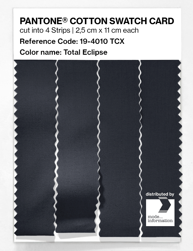 Artikelbild 3 des Artikels “PANTONE® COTTON SWATCH CARD 19-4010 TCX Total Eclipse “