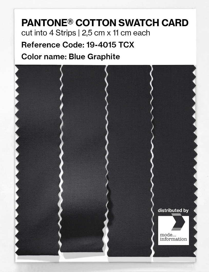 Artikelbild 3 des Artikels “PANTONE® COTTON SWATCH CARD 19-4015 TCX Blue Graphite “