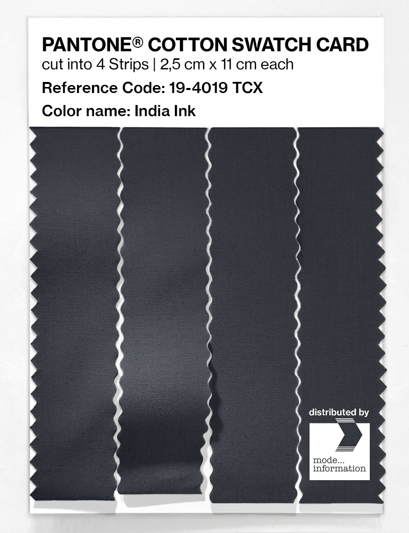 Artikelbild 3 des Artikels “PANTONE® COTTON SWATCH CARD 19-4019 TCX India Ink “