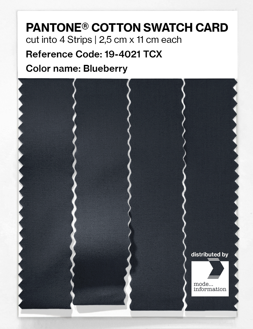 Product image 3 of the product “PANTONE® COTTON SWATCH CARD 19-4021 TCX Blueberry ”