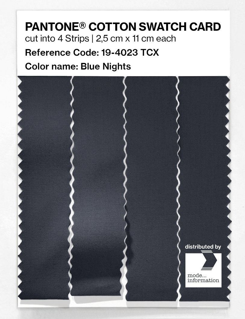 Artikelbild 3 des Artikels “PANTONE® COTTON SWATCH CARD 19-4023 TCX Blue Nights “