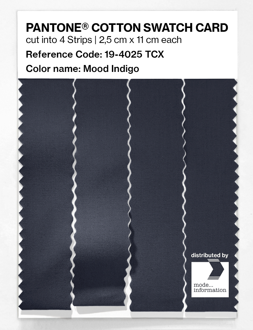 Product image 3 of the product “PANTONE® COTTON SWATCH CARD 19-4025 TCX Mood Indigo ”