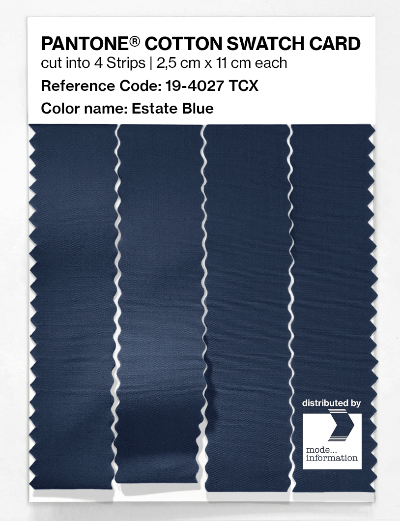 Product image 3 of the product “PANTONE® COTTON SWATCH CARD 19-4027 TCX Estate Blue ”