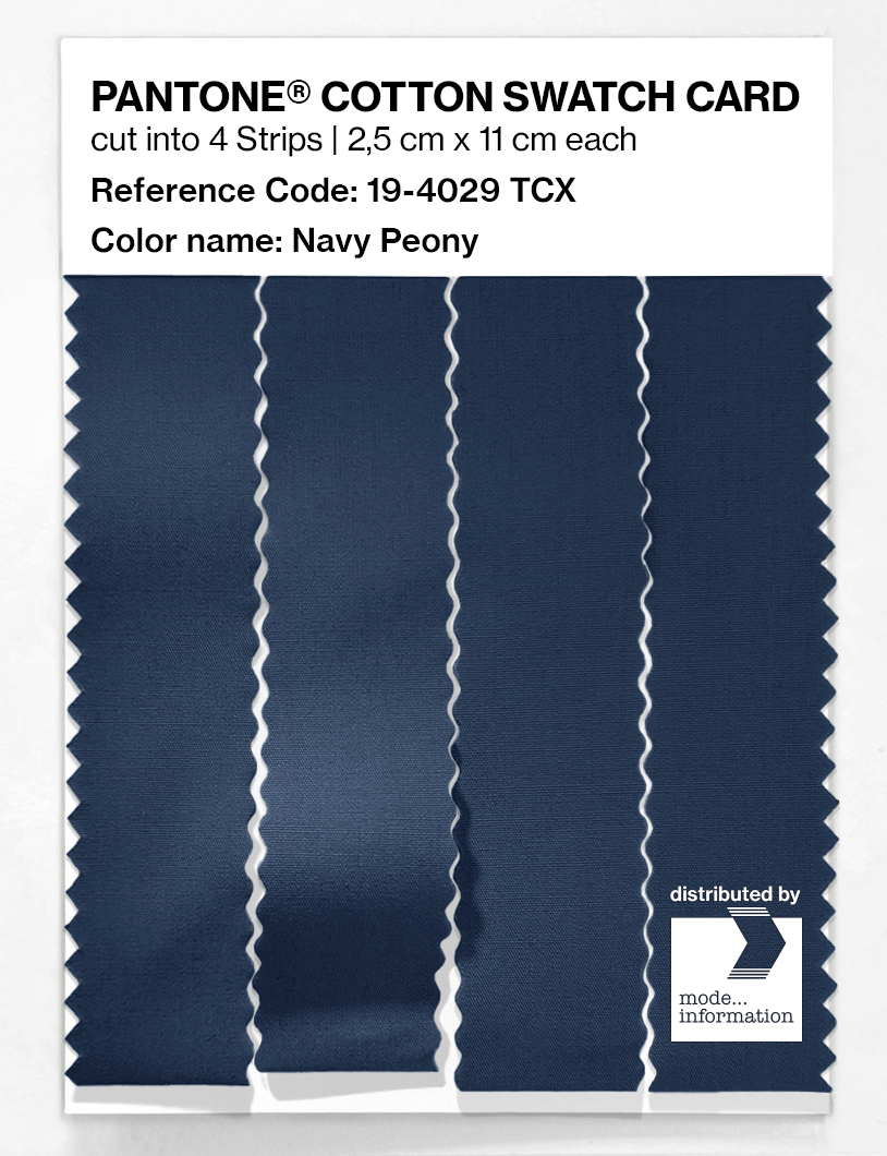 Artikelbild 3 des Artikels “PANTONE® COTTON SWATCH CARD 19-4029 TCX Navy Peony “