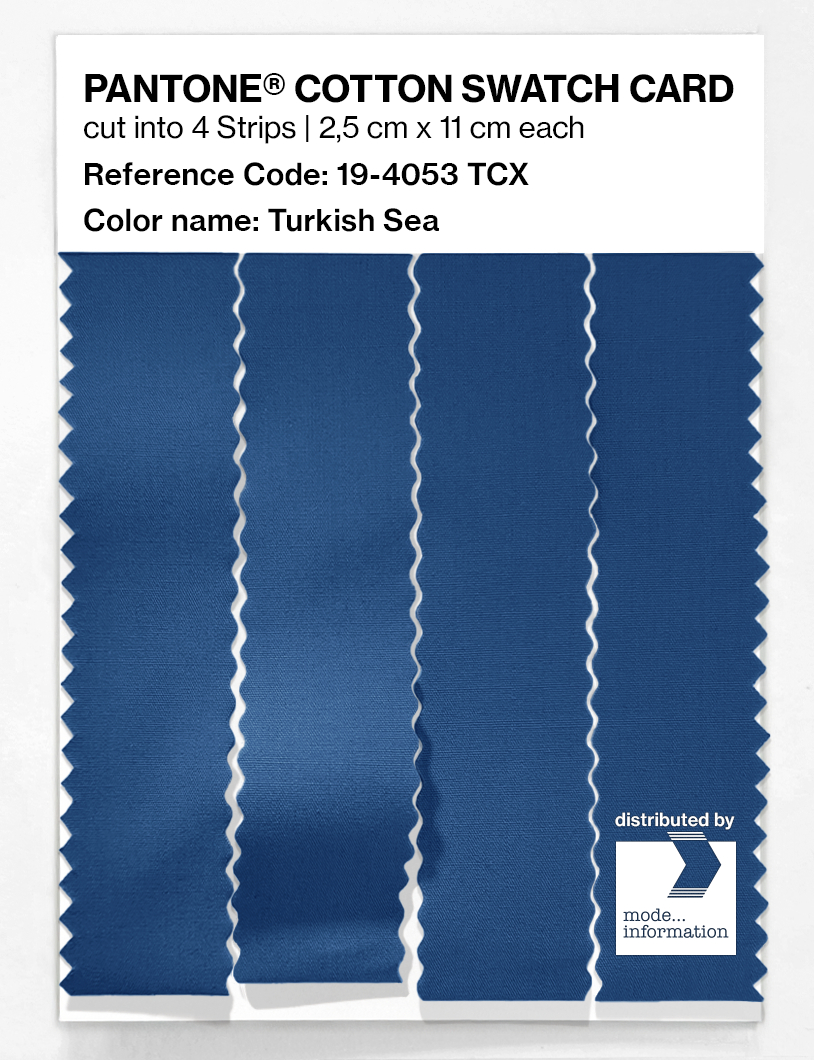 Artikelbild 3 des Artikels “PANTONE® COTTON SWATCH CARD 19-4053 TCX Turkish Sea “