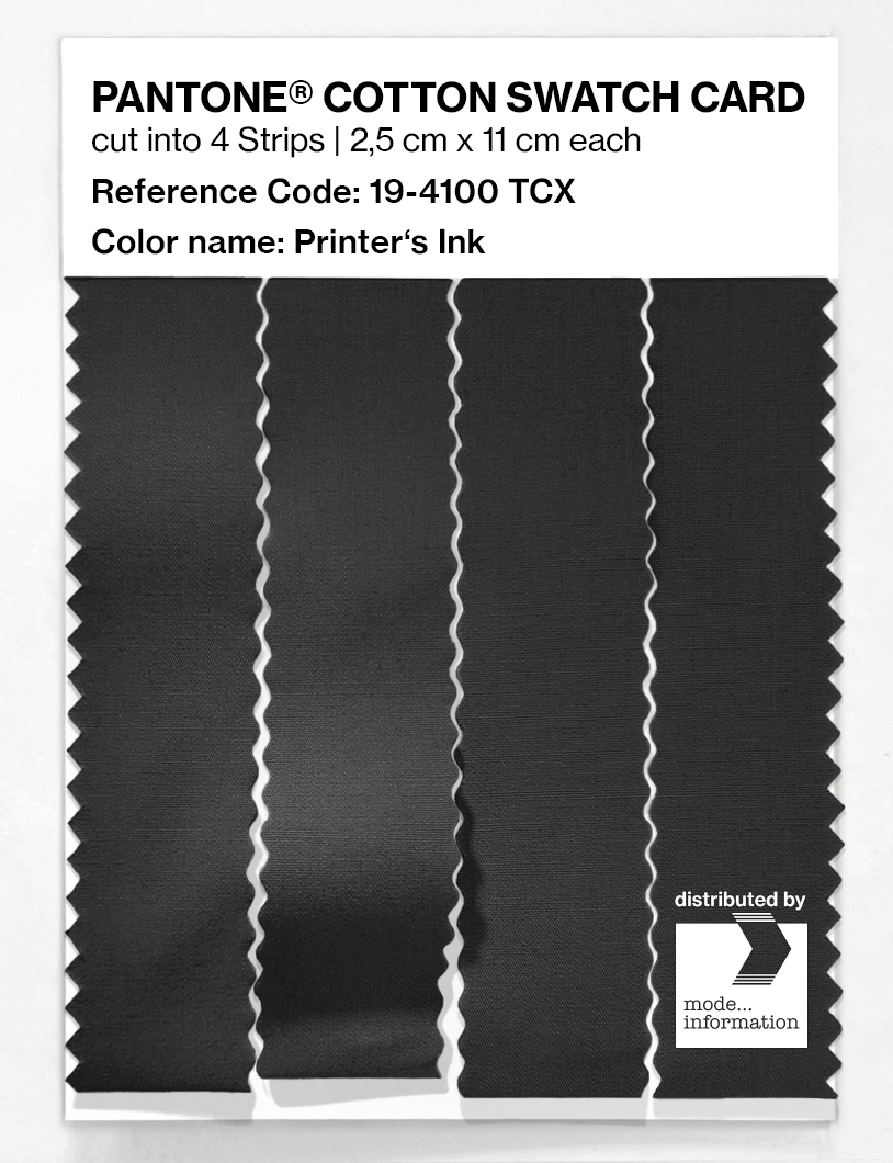 Artikelbild 3 des Artikels “PANTONE® COTTON SWATCH CARD 19-4100 TCX Printer's Ink “