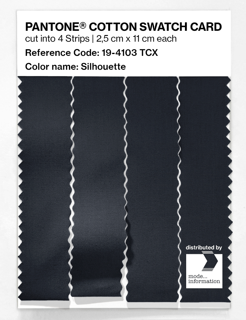 Artikelbild 3 des Artikels “PANTONE® COTTON SWATCH CARD 19-4103 TCX Silhouette “