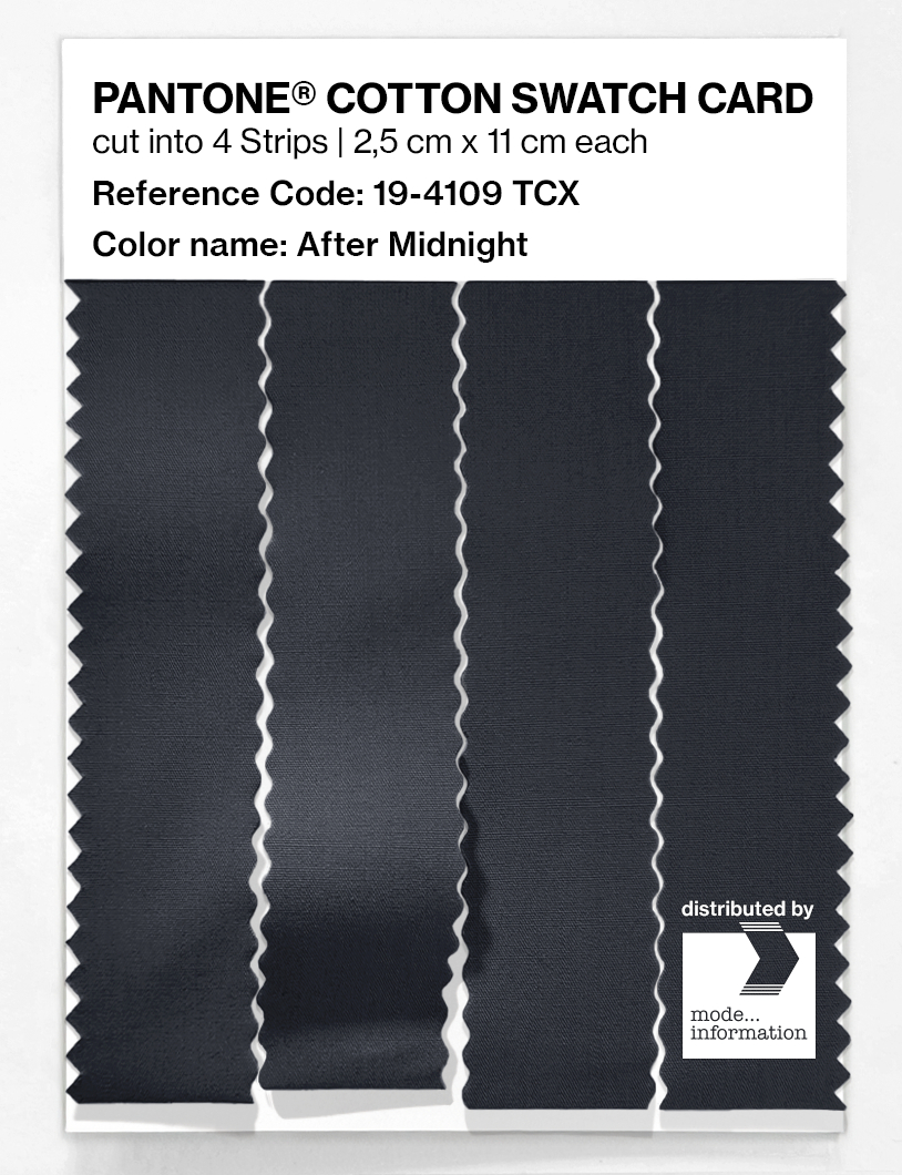 Artikelbild 3 des Artikels “PANTONE® COTTON SWATCH CARD 19-4109 TCX After Midnight “