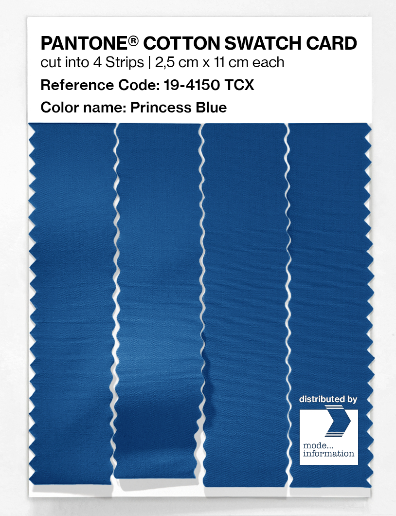 Artikelbild 3 des Artikels “PANTONE® COTTON SWATCH CARD 19-4150 TCX Princess Blue “