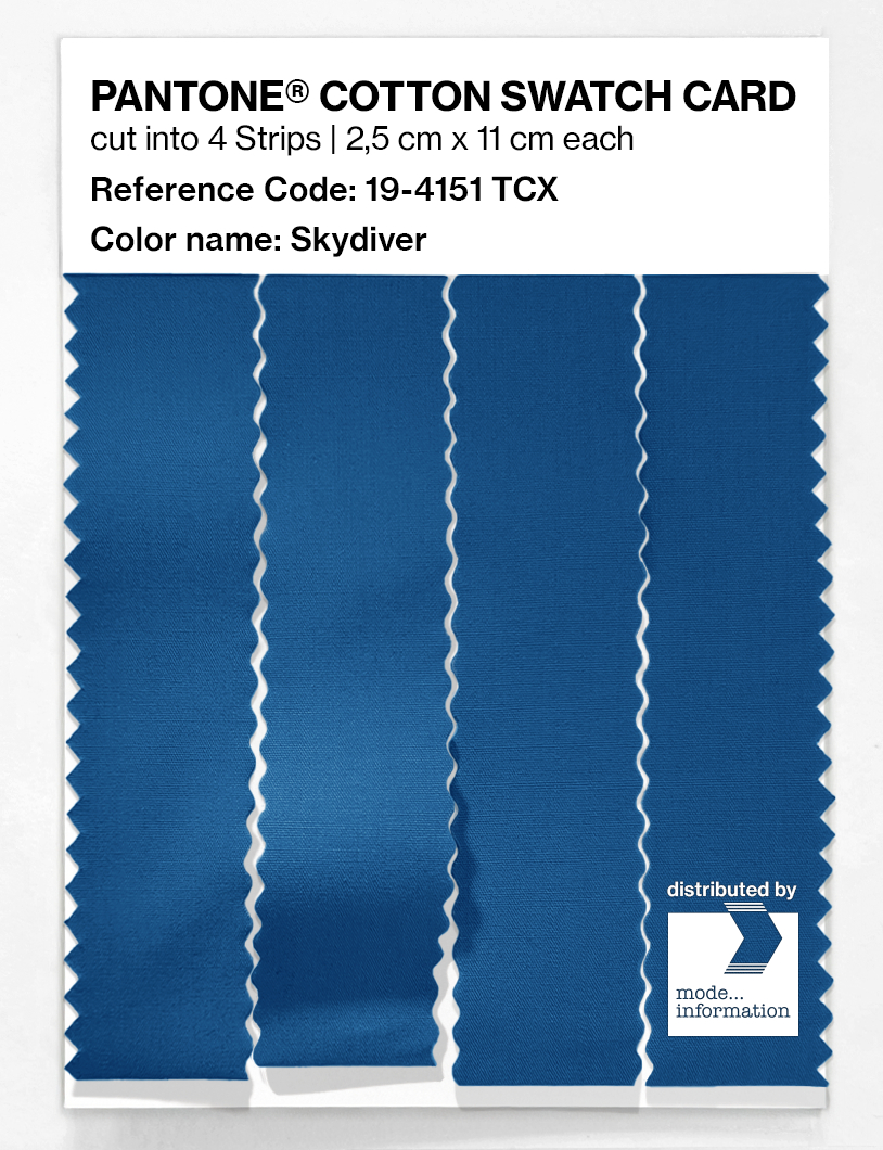 Artikelbild 3 des Artikels “PANTONE® COTTON SWATCH CARD 19-4151 TCX Skydiver “