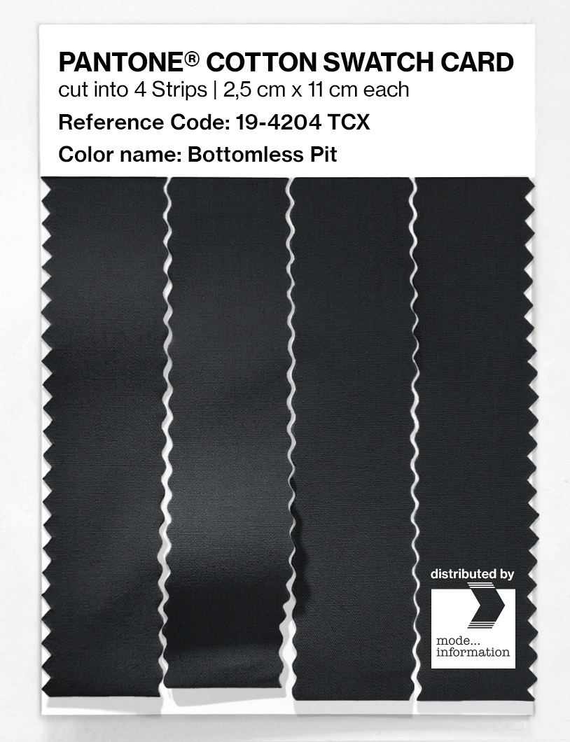 Artikelbild 3 des Artikels “PANTONE® COTTON SWATCH CARD 19-4204 TCX Bottomless Pit “