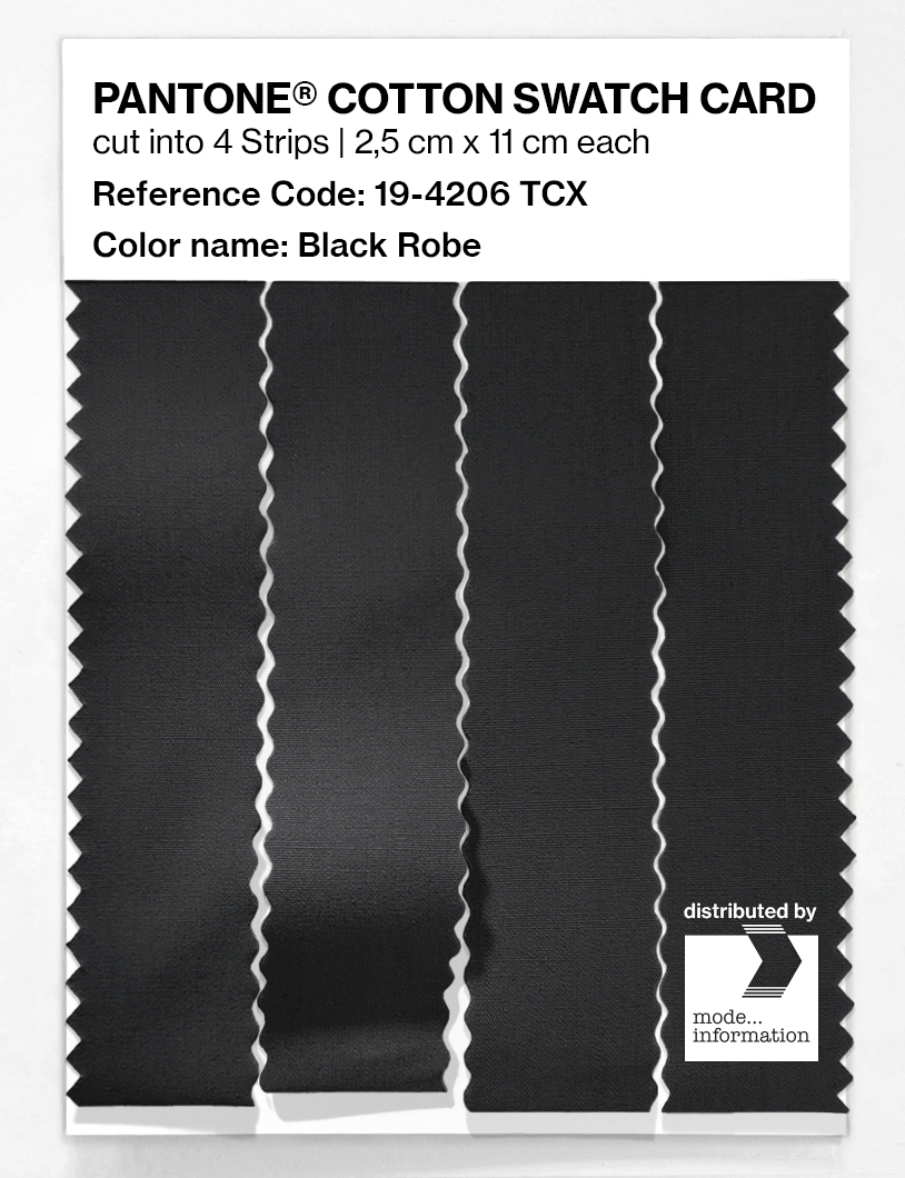 Artikelbild 3 des Artikels “PANTONE® COTTON SWATCH CARD 19-4206 TCX Black Robe “