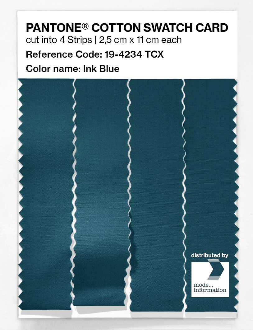 Artikelbild 3 des Artikels “PANTONE® COTTON SWATCH CARD 19-4234 TCX Ink Blue “