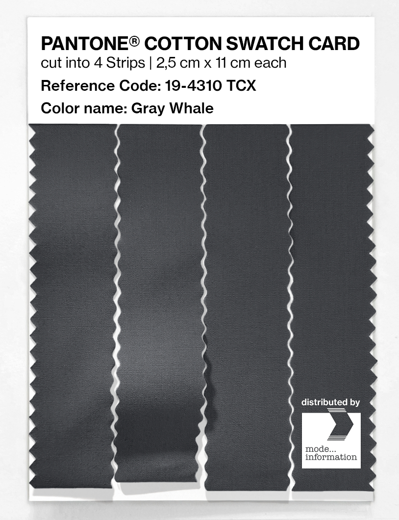 Artikelbild 3 des Artikels “PANTONE® COTTON SWATCH CARD 19-4310 TCX Gray Whale “