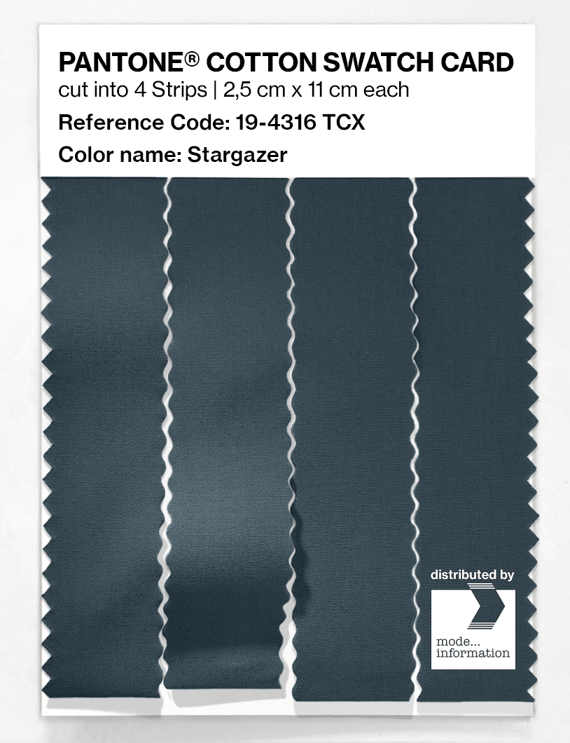 Product image 3 of the product “PANTONE® COTTON SWATCH CARD 19-4316 TCX Stargazer ”