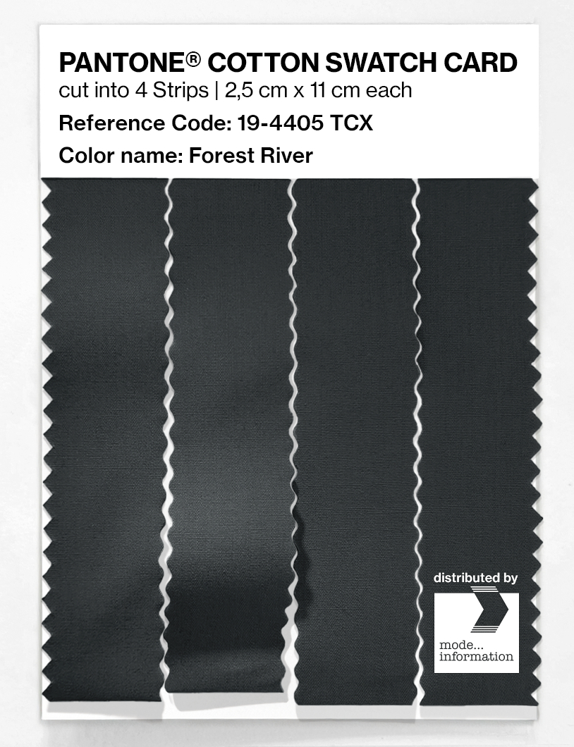 Product image 3 of the product “PANTONE® COTTON SWATCH CARD 19-4405 TCX Forest River ”