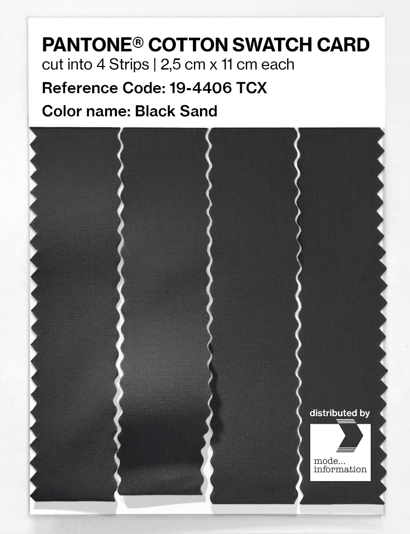 Artikelbild 3 des Artikels “PANTONE® COTTON SWATCH CARD 19-4406 TCX Black Sand “