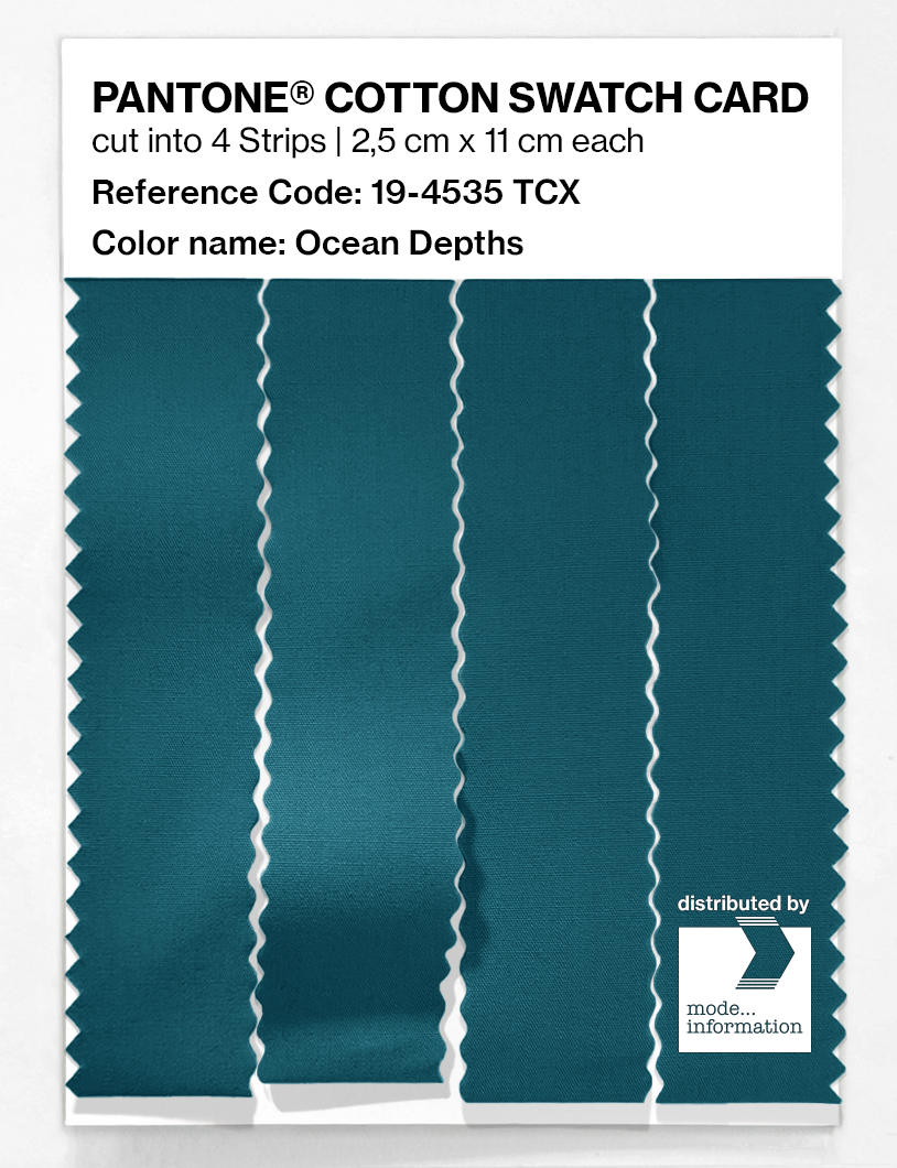 Artikelbild 3 des Artikels “PANTONE® COTTON SWATCH CARD 19-4535 TCX Ocean Depths “